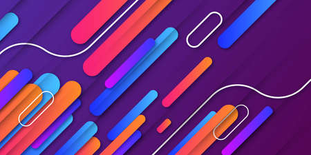 modern abstract business background with colorful degrade shapes design vector illustrationのイラスト素材