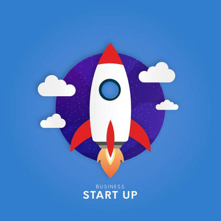 business start up background design vector illustrationのイラスト素材