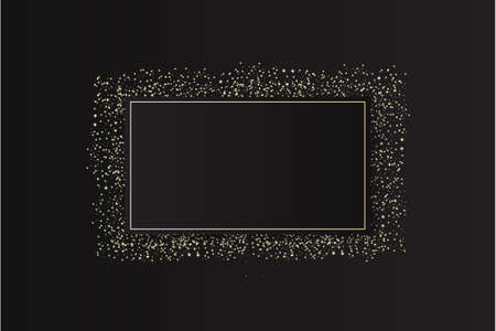 modern glitter frame with sparklesのイラスト素材