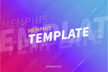 modern memphis background with abstract shapes design vector illustration
