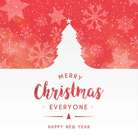 christmas background with snowy landscape design vector illustrationのイラスト素材