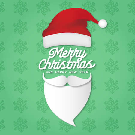 modern merry christmas background design vector illustrationのイラスト素材