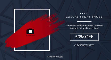 modern black friday sale banner template with 3d background red splashのイラスト素材