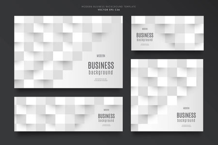 modern business background template pack design vector illustrationのイラスト素材