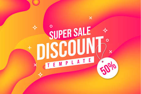 modern super sale discount templateのイラスト素材