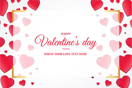 happy valentine s day template design vector illustrationのイラスト素材