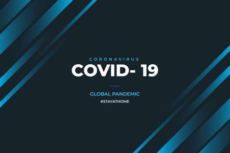 modern covid 19 info background with hashtag design vector illustrationのイラスト素材