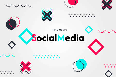 find me memphis background design vector illustrationのイラスト素材