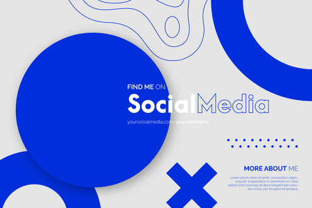 modern find me social media background design vector illustrationのイラスト素材