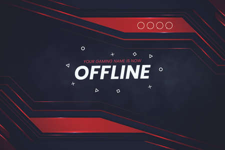 modern twitch banner template vector design illustrationのイラスト素材