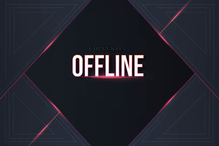 offline twitch background design with modern background design vector illustrationのイラスト素材