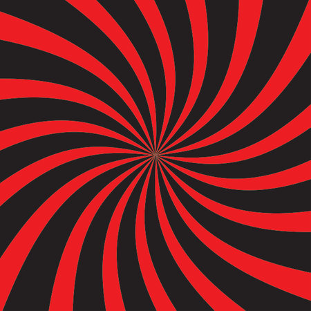 Groovy swirl sun burst pastel banner background vector. Red and Black background. Use for background, website, wallpaper, banner, poster. Vector Ilustrationのイラスト素材