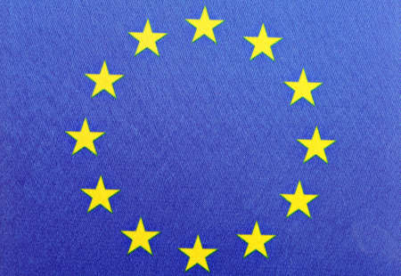 Color detail of the European Union flag