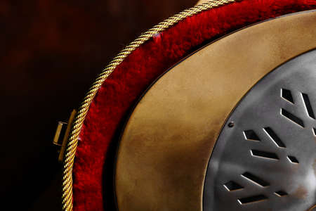 Color detail of a vintage dobro guitarの写真素材