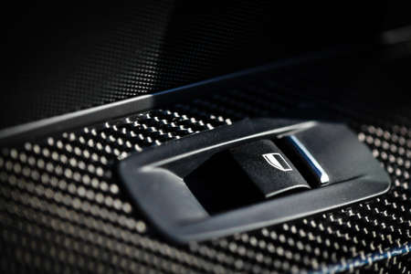 Detail on buttons controlling the windows in a carの写真素材