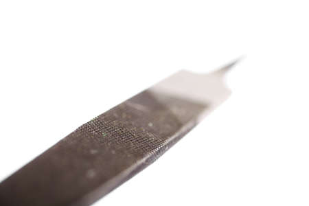 Detail of a file isolated on whiteの写真素材