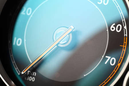 Detail of a tachometer in a carの写真素材
