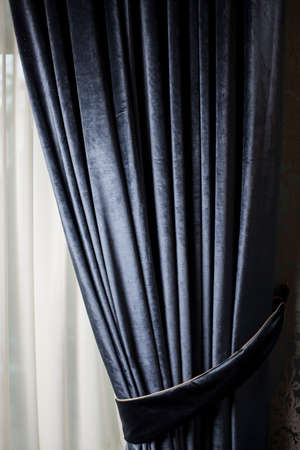 Color shot of a luxury curtain in a homeの写真素材