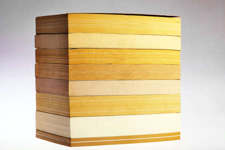 Color shot of a pile of used books.の写真素材