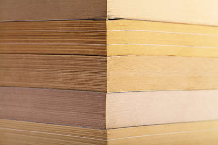 Color shot of a pile of used books.の写真素材