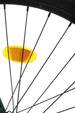 Color detail of the wheel of a bicycle, with spokes の写真素材
