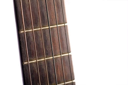 Color detail with the fret board of a guitar.の写真素材