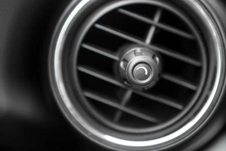 Close up shot of an air vent in a car.の写真素材