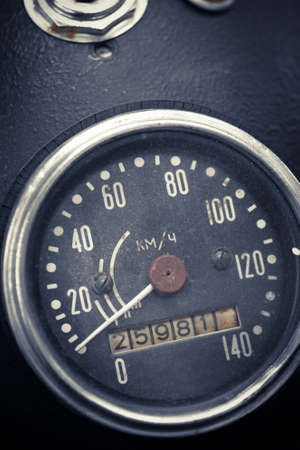 Color detail with the speedometer of a motorcycle.の写真素材