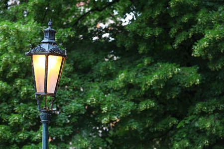 Color image of a vintage street light.の写真素材