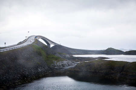 Color image of the Atlantic Road in Norway.の写真素材