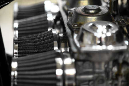 Color image of a motorcycle air filter.の写真素材