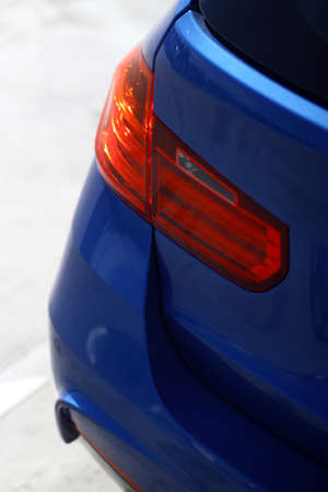 Color image of the break light of a car.の写真素材