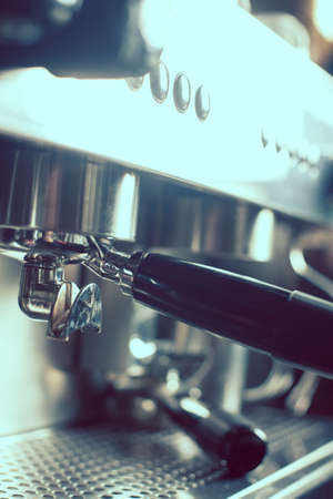 Color image of an espresso making machine.の写真素材