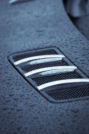 Color image of an air intake scoop on a car.の写真素材