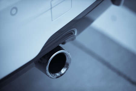 Detail of the exhaust of a car.の写真素材