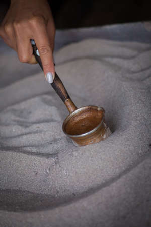 Color image of some Turkish sand coffee.の写真素材
