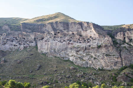 Color image of some cave dwellings in Vardzia, Georgia.の写真素材