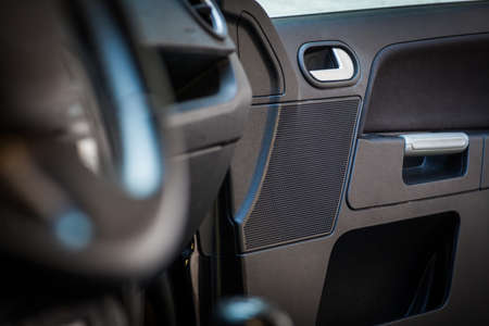 Close up shot of a car's door opener.の写真素材