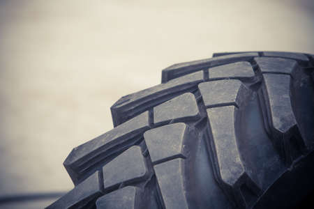 Close up image of a big truck tire.の写真素材