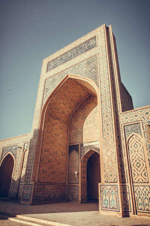 Image of the Mir-i-Arab Medressa in Bukhara, Uzbekistan.の写真素材