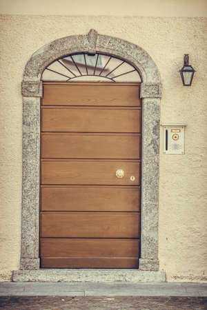 Color image of an old wooden door.の写真素材