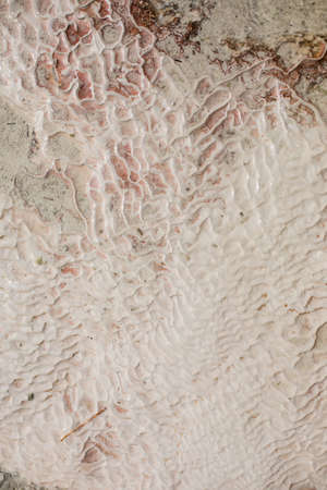 Image of the travertin terraces in Pamukkale, Turkey.