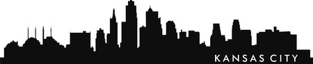 Kansas City skylineのイラスト素材