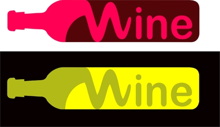Wine Liquor Logo with corkのイラスト素材
