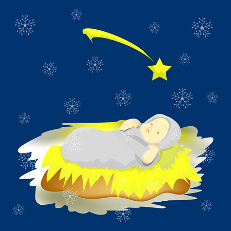 Baby Jesus Icon Symbol Design.のイラスト素材