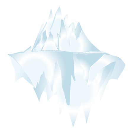 Iceberg Underwater Icon Symbol Design.のイラスト素材