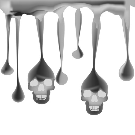 Skull splash icon symbol design.のイラスト素材