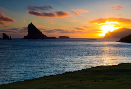 Fjord Sunsetの写真素材