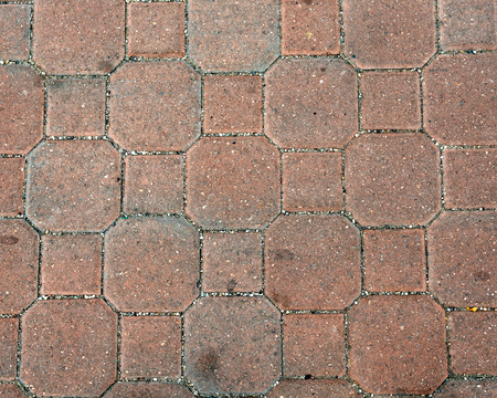 Red brick wall in the sun backgroundの写真素材