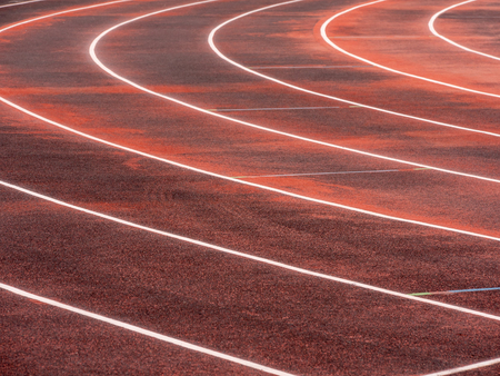 Running track for athletics and competition in prepare maintenance